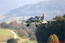 J�rgen Sickinger mit Me 109, 75-Jahre Graupner, Modellflugtag 25.09.2005 auf der Hahnweide
