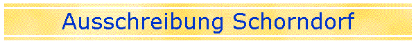 Ausschreibung Schorndorf